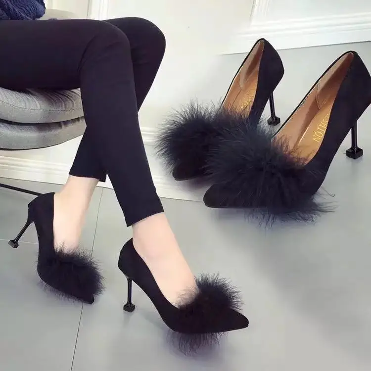 2022 spring and autumn new Korean style all-match pointy shallow mouth hair sexy stiletto high heels women
2022 spring and autumn new Korean style all-match pointy shallow mouth hair sexy stiletto high heels women