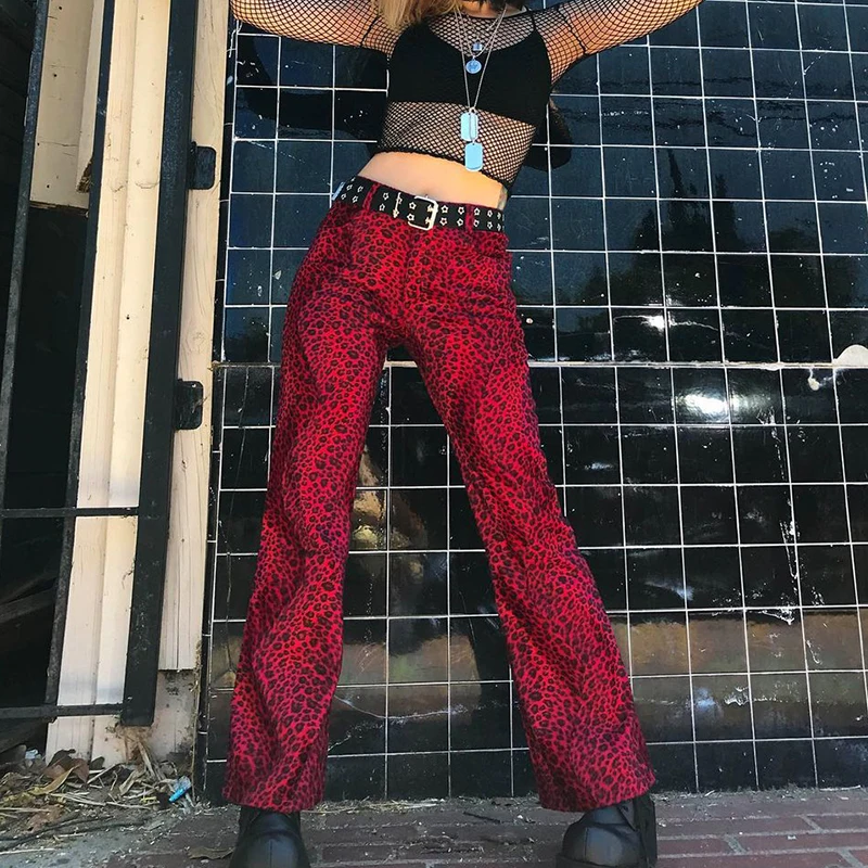 2021 Leopard Pants Women Harajuku Fashion Vintage Khaki High Waisted Straight Long Trouser Aesthetic Red Sweatpants Female
2021 Leopard Pants Women Harajuku Fashion Vintage Khaki High Waisted Straight Long Trouser Aesthetic Red Sweatpants Female