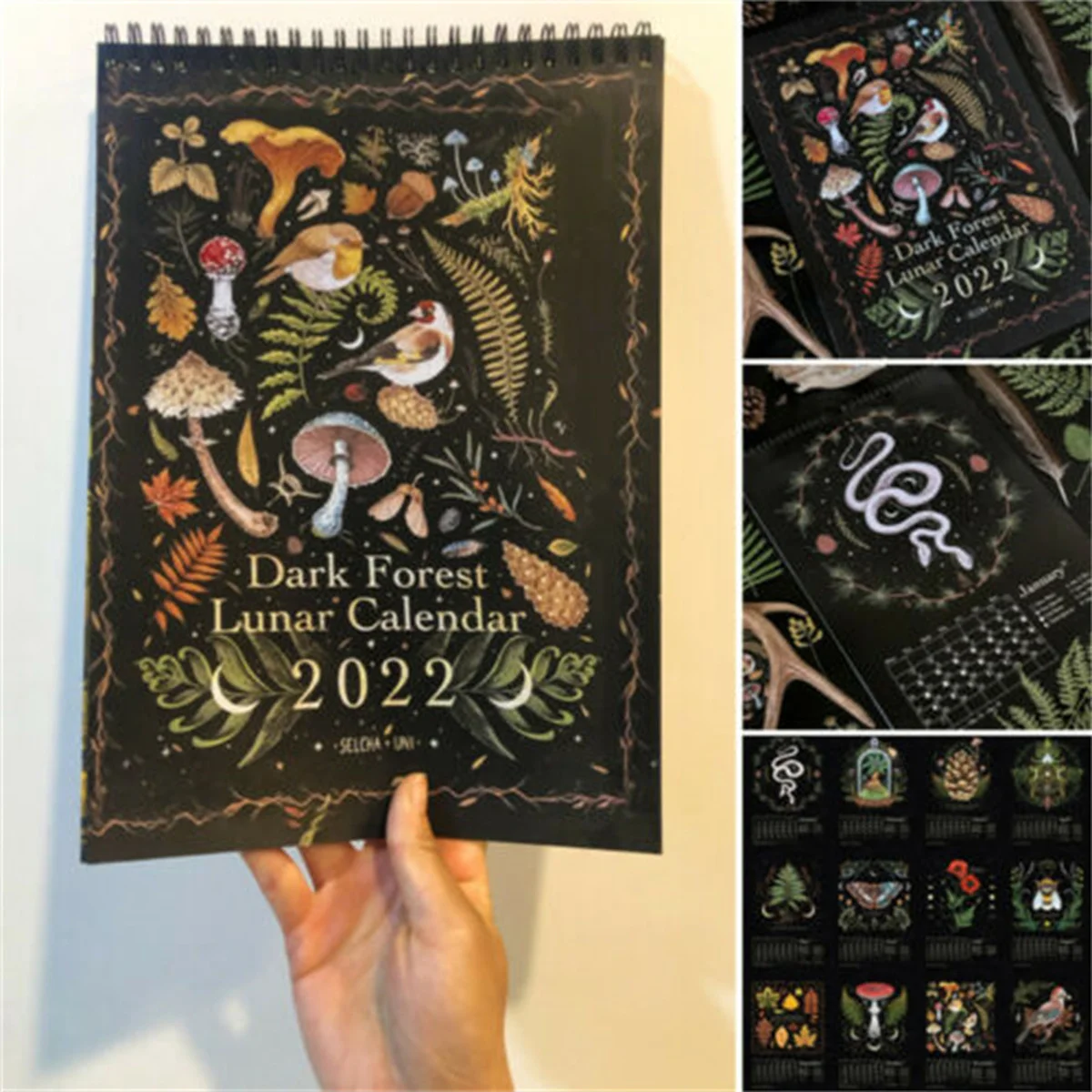 Creative Dark Forest 2022 Lunar Calendar Art Calendar Black Art Illustration Office Home Living Room Decoration Wall Calendar
Creative Dark Forest 2022 Lunar Calendar Art Calendar Black Art Illustration Office Home Living Room Decoration Wall Calendar