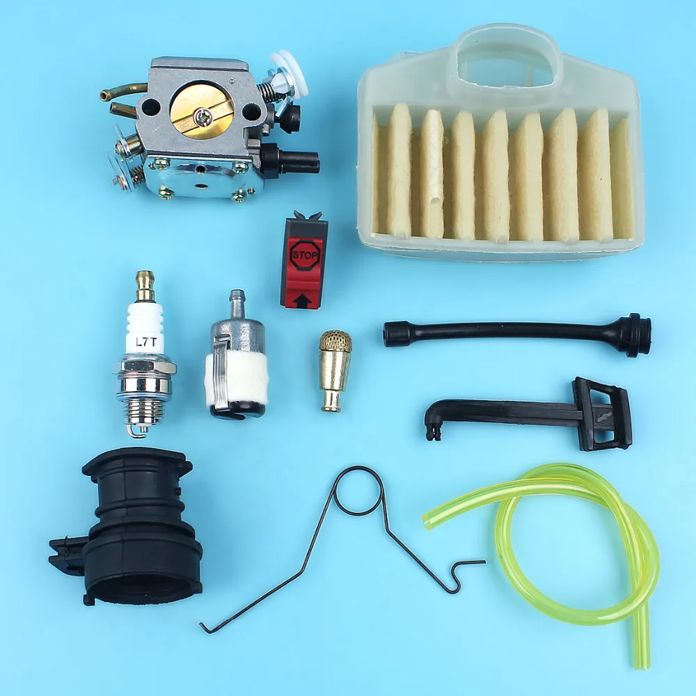 Carburetor Air Filter Intake Manifold Fuel Oil Line For Husqvarna 362 365 371 372 372XP Chainsaw w/ Spark Plug Switch Choke Rod 
Carburetor Air Filter Intake Manifold Fuel Oil Line For Husqvarna 362 365 371 372 372XP Chainsaw w/ Spark Plug Switch Choke Rod