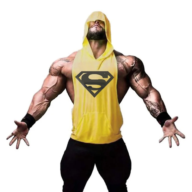 Новинка, брендовая одежда для спортзала, мужская майка с капюшоном для бодибилдинга, хлопковый жилет без рукавов, свитшот, спортивная одежд...
Новинка, брендовая одежда для спортзала, мужская майка с капюшоном для бодибилдинга, хлопковый жилет без рукавов, свитшот, спортивная одежд...