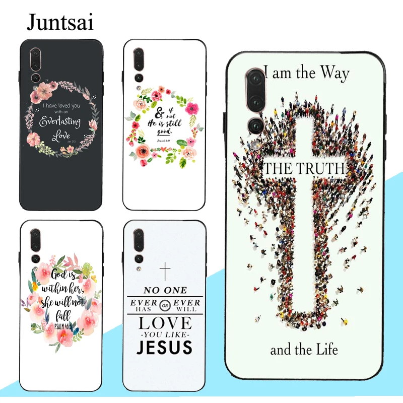 Фото Чехол с надписью Jesus Christ Bible God Belief для Huawei P20 P30 P40 Pro P10 Lite Mate 10 20 30 P Smart 2019|Бамперы| |(Aliexpress на русском)