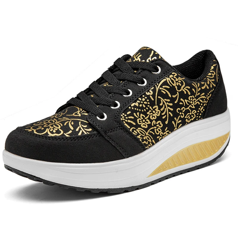 Fashion Women's Sneakers Height Increasing Women's Shoes Wedge Sneakers For Women Platform Sneakers Shallow Women Vulcanize Shoe