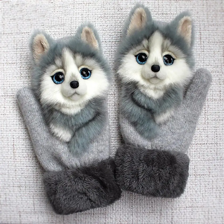 Women Winter Gloves Ladies Girls Outdoor Thick 3D Cartoon Cat Warm Gloves Thicken Men And Women Gloves Christmas Gifts 
Women Winter Gloves Ladies Girls Outdoor Thick 3D Cartoon Cat Warm Gloves Thicken Men And Women Gloves Christmas Gifts