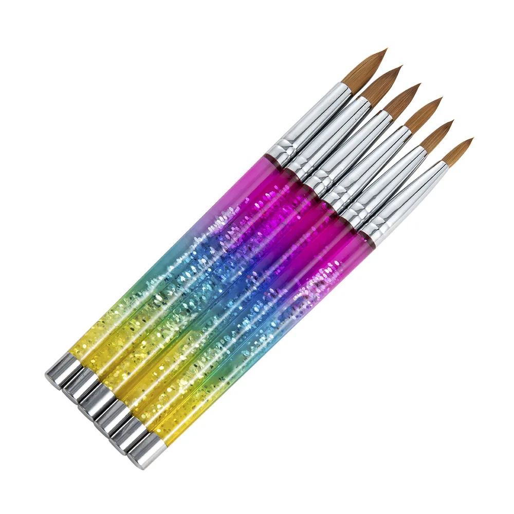 1Pcs Colorful Gradient Mink Hair Crystal Acrylic Nail Pen Professional Painted Pen Nail Brushes Tools Rainbow Liquid Sequins Pen
1Pcs Colorful Gradient Mink Hair Crystal Acrylic Nail Pen Professional Painted Pen Nail Brushes Tools Rainbow Liquid Sequins Pen