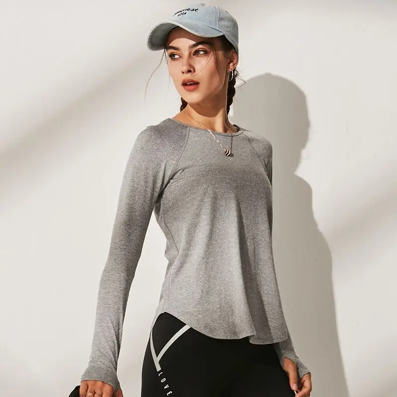 Women's SportsT-shirt New Slim Solid Color Yoga Jogging Long-sleeved Clothes Gym Running Breathable Quick-drying Training Top
Women's SportsT-shirt New Slim Solid Color Yoga Jogging Long-sleeved Clothes Gym Running Breathable Quick-drying Training Top