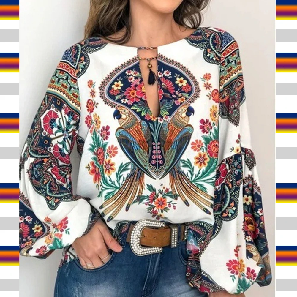 Referral Vintage National Style Print Shirts 2019 Spring Women O-Neck Shirt Long Sleeve female Blouses Shirts Plus Size S-5XL
Referral Vintage National Style Print Shirts 2019 Spring Women O-Neck Shirt Long Sleeve female Blouses Shirts Plus Size S-5XL