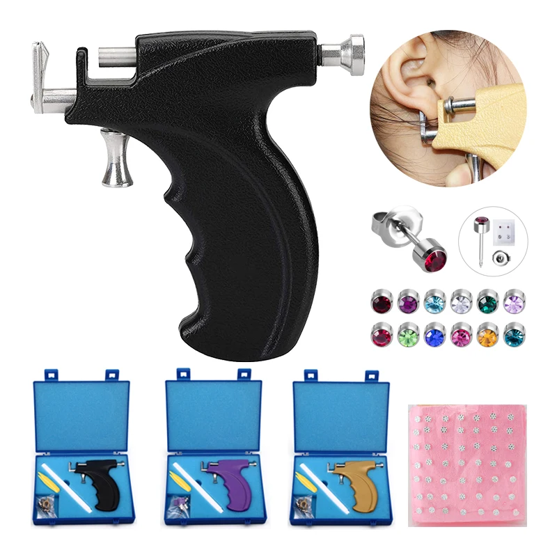1PC New Reusable Ear Piercing Gun Kit Unit Professional Body Nose Lip Earrings Piercing Tool Machine Wholesale Gun Stud Earrings
1PC New Reusable Ear Piercing Gun Kit Unit Professional Body Nose Lip Earrings Piercing Tool Machine Wholesale Gun Stud Earrings