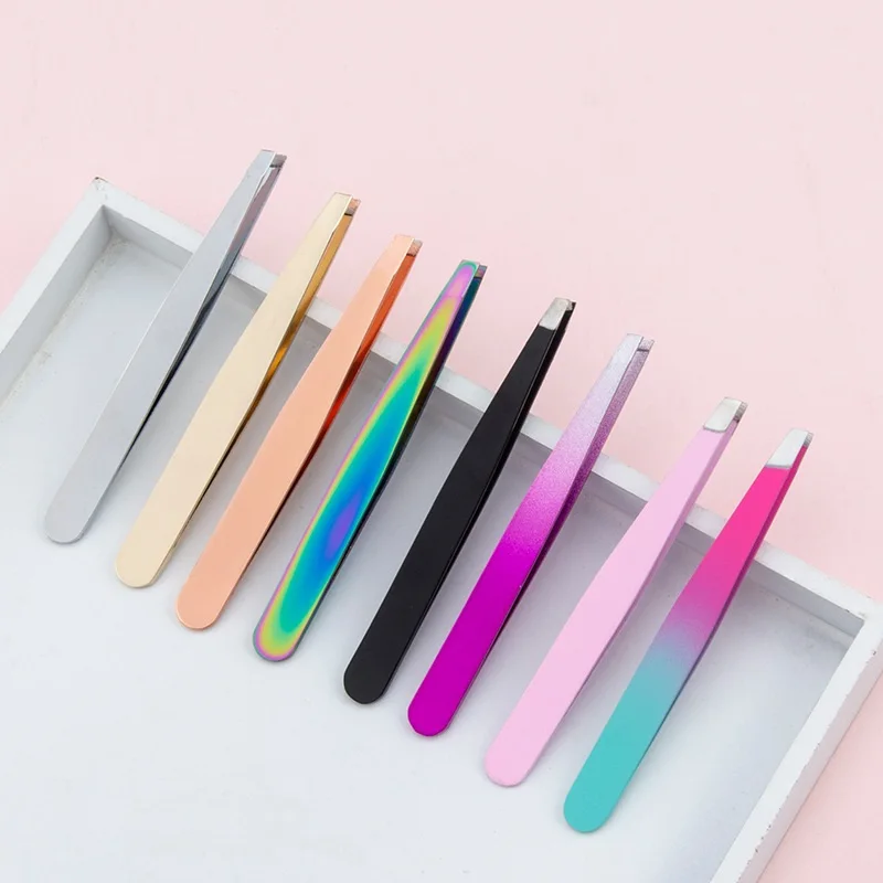 Professional High Quality Slanted Stainless Steel Eyebrow Tweezers Plucking Eyebrows Shaving And Hair Removal Beauty Tools
Professional High Quality Slanted Stainless Steel Eyebrow Tweezers Plucking Eyebrows Shaving And Hair Removal Beauty Tools