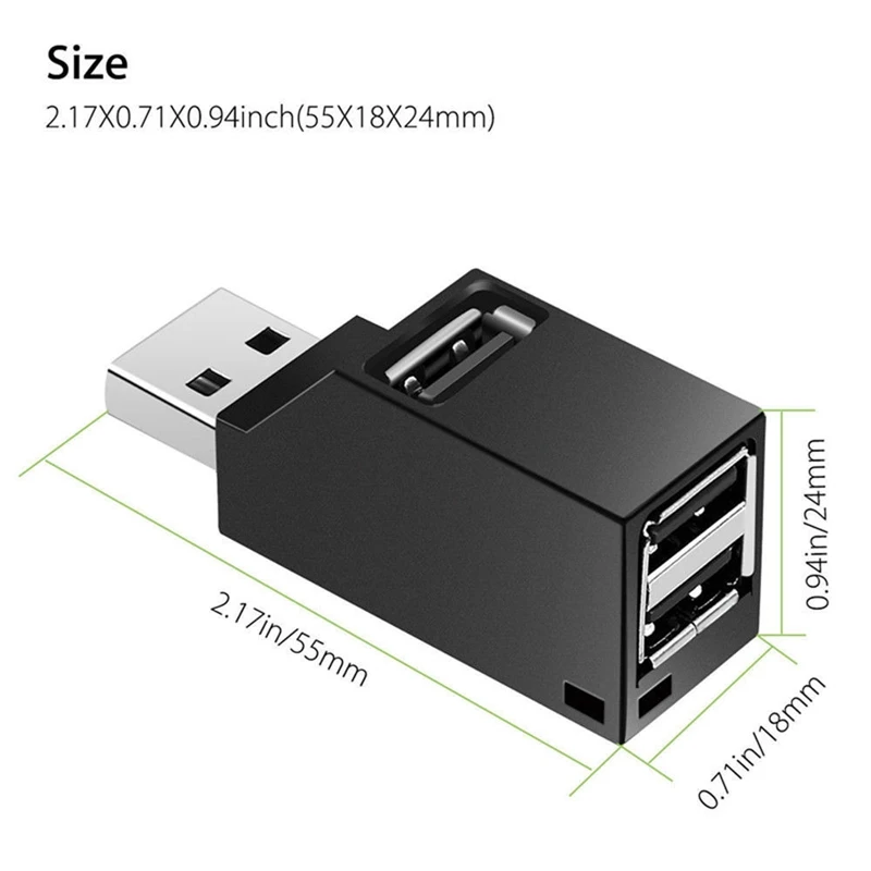 USB 3.0 Mini Splitter with One for Three, Suitable for PC Laptop High-Speed U Disk Reading
USB 3.0 Mini Splitter with One for Three, Suitable for PC Laptop High-Speed U Disk Reading
