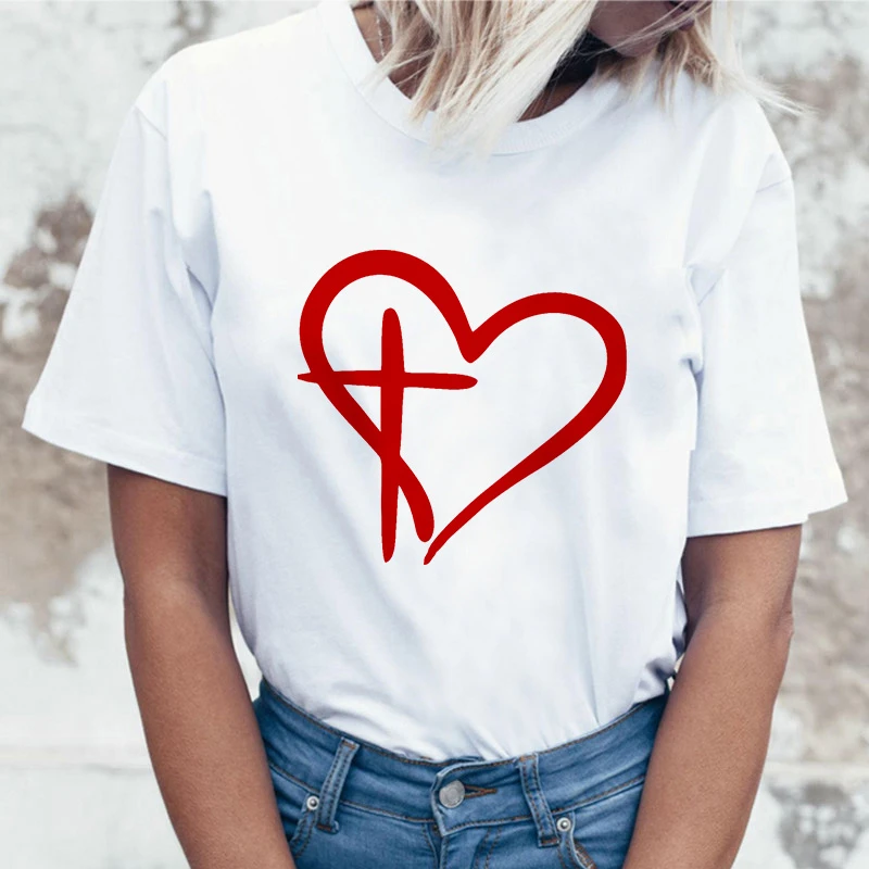 Summer comfortable White T-shirt Simple Graphic Harajuku Tee I Love fashionable tees shirt femme 2021 Leisure Streetwear Tops
Summer comfortable White T-shirt Simple Graphic Harajuku Tee I Love fashionable tees shirt femme 2021 Leisure Streetwear Tops
