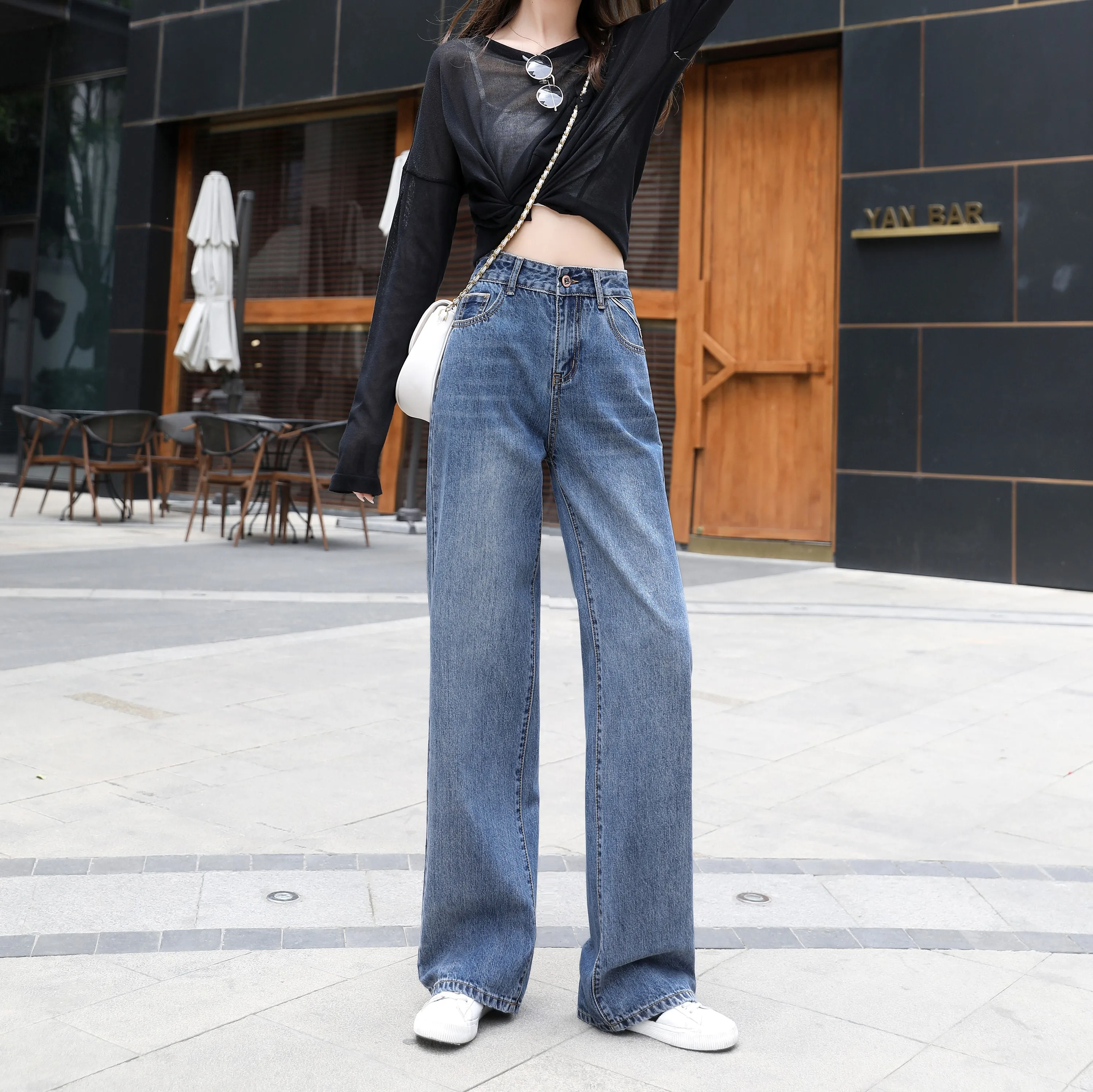 Women High Waist Jeans Wide Leg Denim Clothing 2021 Fashion Full Length Harajuku Straight Pants Female Vintage Streetwear Jeans
Women High Waist Jeans Wide Leg Denim Clothing 2021 Fashion Full Length Harajuku Straight Pants Female Vintage Streetwear Jeans