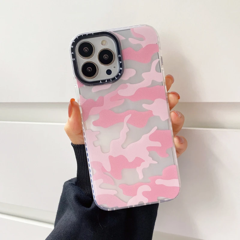 Retro Art Pink Camouflage Clear Phone Case For iPhone 11 12 13 Pro Max X Xs Max Xr 7 8 Plus Cases Shockproof Soft Silicone Cover
Retro Art Pink Camouflage Clear Phone Case For iPhone 11 12 13 Pro Max X Xs Max Xr 7 8 Plus Cases Shockproof Soft Silicone Cover