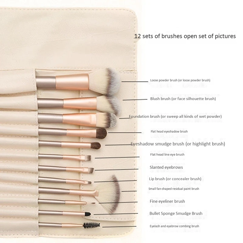 Professional Beauty Makeup Brush Set Set Liquid Foundation Eye Shadow Eyeliner Lip Brush with Cosmetic Bag
Professional Beauty Makeup Brush Set Set Liquid Foundation Eye Shadow Eyeliner Lip Brush with Cosmetic Bag