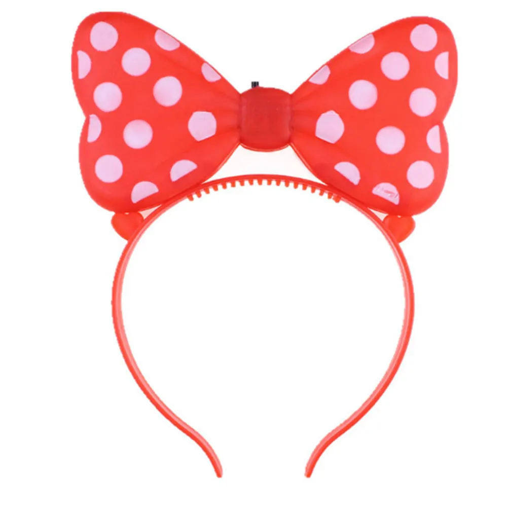 Bowknot Headband Luminous Halloween Lovely Hair Band Gift LED Beautiful Flashing Head Hoop Cosplay Party Children Plastic Toys
Bowknot Headband Luminous Halloween Lovely Hair Band Gift LED Beautiful Flashing Head Hoop Cosplay Party Children Plastic Toys