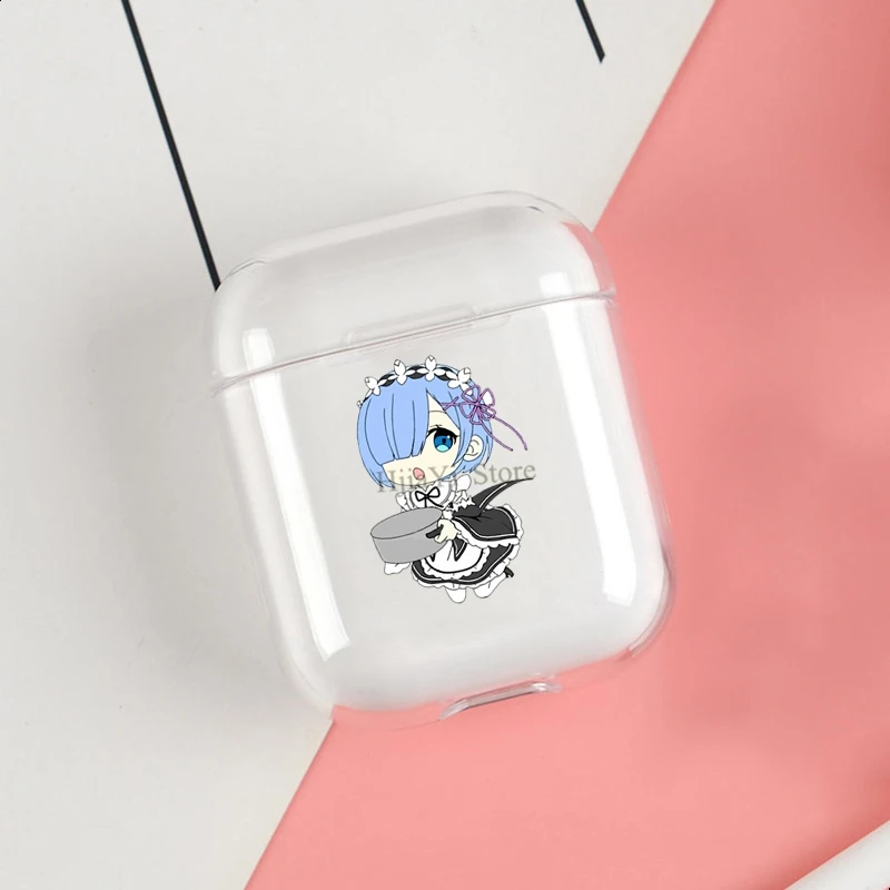 Чехол Rem Chibi Re zero для Apple AirPods 1 2, прозрачный чехол для беспроводных Bluetooth наушников, защитный чехол 
Чехол Rem Chibi Re zero для Apple AirPods 1 2, прозрачный чехол для беспроводных Bluetooth наушников, защитный чехол