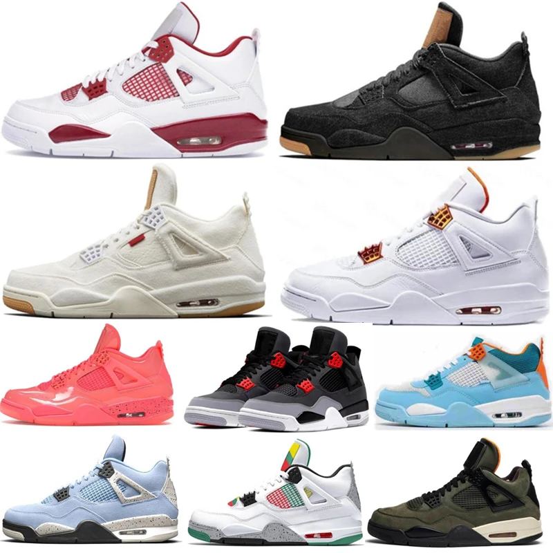 2021 New Court Purple Red Green 4 Fashion 4s Mens Basketball Shoes University Blue Lucky green Sneakers Sport Trainer Size 40-46
2021 New Court Purple Red Green 4 Fashion 4s Mens Basketball Shoes University Blue Lucky green Sneakers Sport Trainer Size 40-46