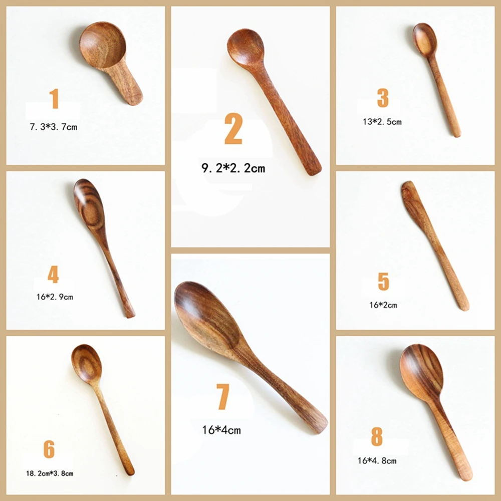 Tableware Teak Log Tablespoon Milk Powder Spoon Stirring Spoon Butter Knife Environmental Protection 
Tableware Teak Log Tablespoon Milk Powder Spoon Stirring Spoon Butter Knife Environmental Protection