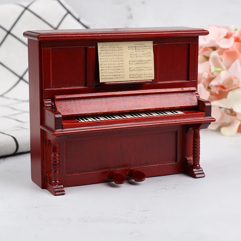 1Pc 1:12 Mini Doll House Furniture Fittings Simulation Retro Piano Model Decoration
1Pc 1:12 Mini Doll House Furniture Fittings Simulation Retro Piano Model Decoration
