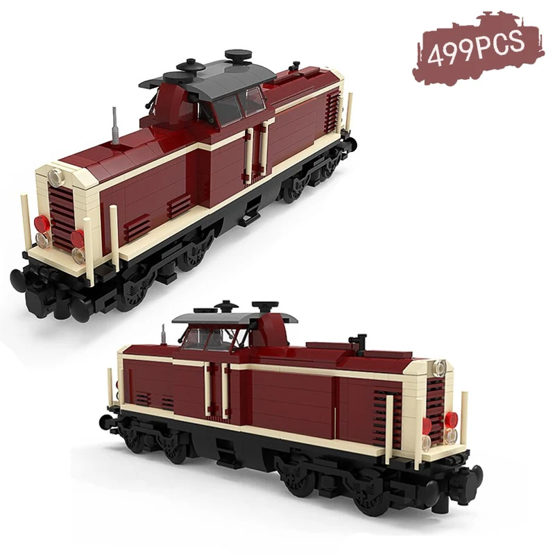 MOC Electric Train V100 German Cargo Locomotive Train Track Building Blocks Kids DIY Bricks Educational Toys For Children Gifts
MOC Electric Train V100 German Cargo Locomotive Train Track Building Blocks Kids DIY Bricks Educational Toys For Children Gifts
