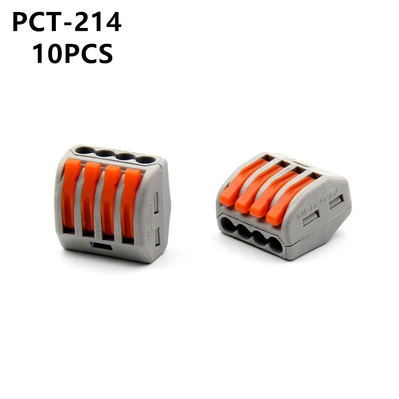10 шт., Универсальные Компактные 4-контактные коннекторы для проводов 214, 214, 222-414
10 шт., Универсальные Компактные 4-контактные коннекторы для проводов 214, 214, 222-414