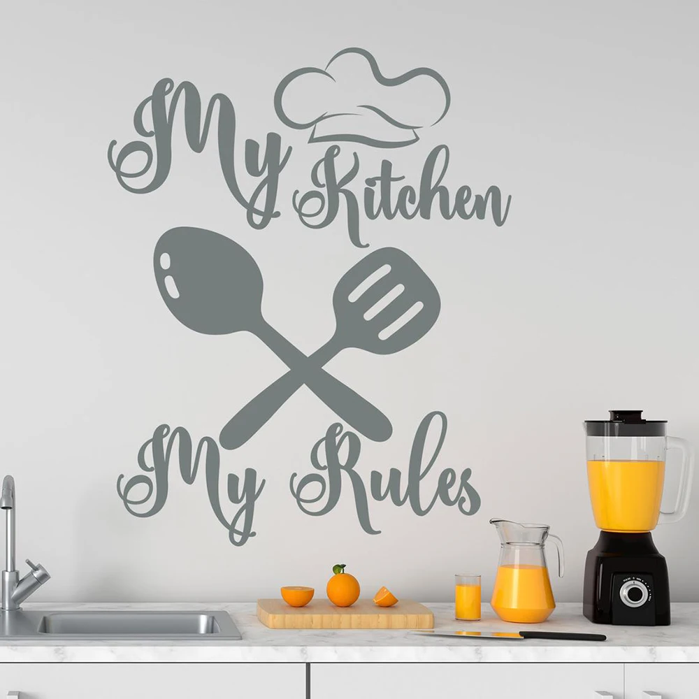 kitchen Quote wall decal kitchen decor my kitchen my rules Wall Sticker dining room decor utensil decal home decor sticker B084
kitchen Quote wall decal kitchen decor my kitchen my rules Wall Sticker dining room decor utensil decal home decor sticker B084