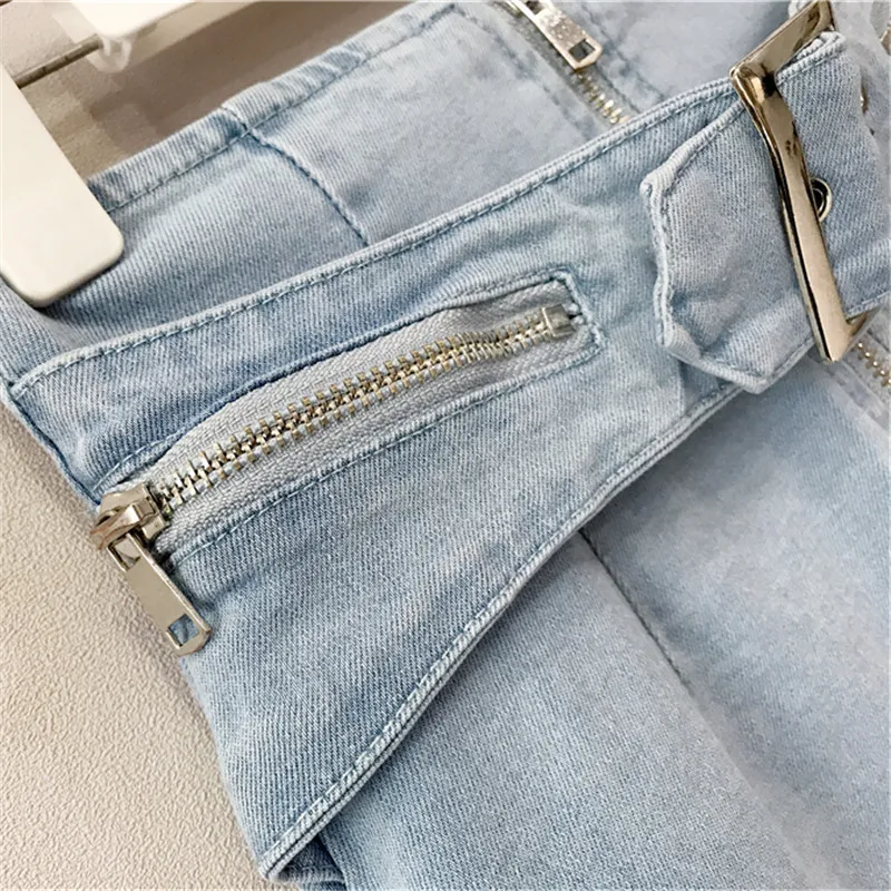 2020 Summer Women Short Denim Skirt Belt Zipper Fashion High waist Mini Skirt Female Korean Casual Sexy Slim Jeans Skirts
2020 Summer Women Short Denim Skirt Belt Zipper Fashion High waist Mini Skirt Female Korean Casual Sexy Slim Jeans Skirts