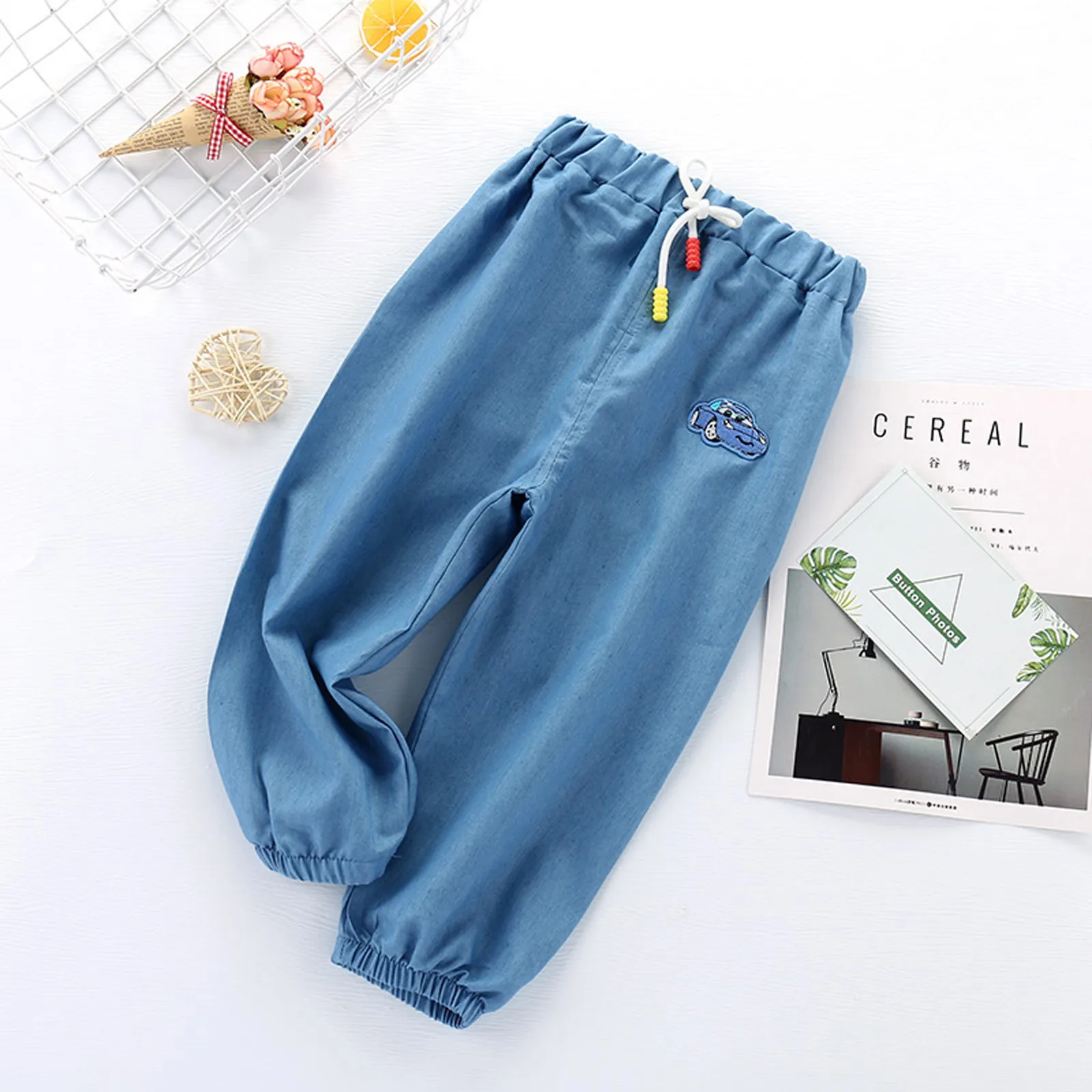 Boys Pants Thin Breathable Sun Protection Anti-mosquito Outdoors Denim Pants Casual Harem Pants деская одежда#L4
Boys Pants Thin Breathable Sun Protection Anti-mosquito Outdoors Denim Pants Casual Harem Pants деская одежда#L4