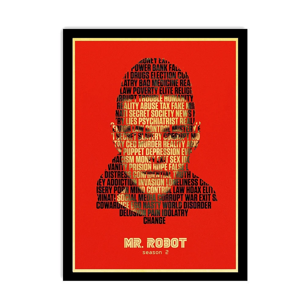 Vinatge Rami Said Malek Classic Movie Mr.Robot Retro Poster Home Room Wall Decor Kraft Paper Printed Art Painting
Vinatge Rami Said Malek Classic Movie Mr.Robot Retro Poster Home Room Wall Decor Kraft Paper Printed Art Painting