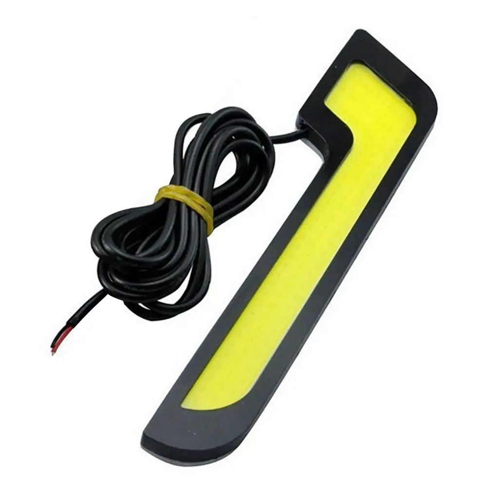 L Shape COB Car LED Lights 12V for DRL Fog Driving Daylight Daytime Running Lamp Waterproof Slim Black Case
L Shape COB Car LED Lights 12V for DRL Fog Driving Daylight Daytime Running Lamp Waterproof Slim Black Case
