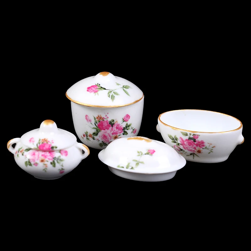 3pcs/set Doll House Kitchen Miniature Casserole Pot Bowl Lid with Floral Pattern Diy Toys for Baby
3pcs/set Doll House Kitchen Miniature Casserole Pot Bowl Lid with Floral Pattern Diy Toys for Baby