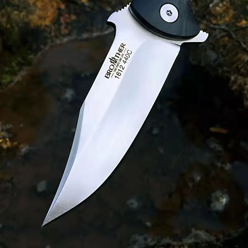Складной нож 【 1612 】Brother тактические ножи лезвие Fliper рукоятка G10 инструмент для