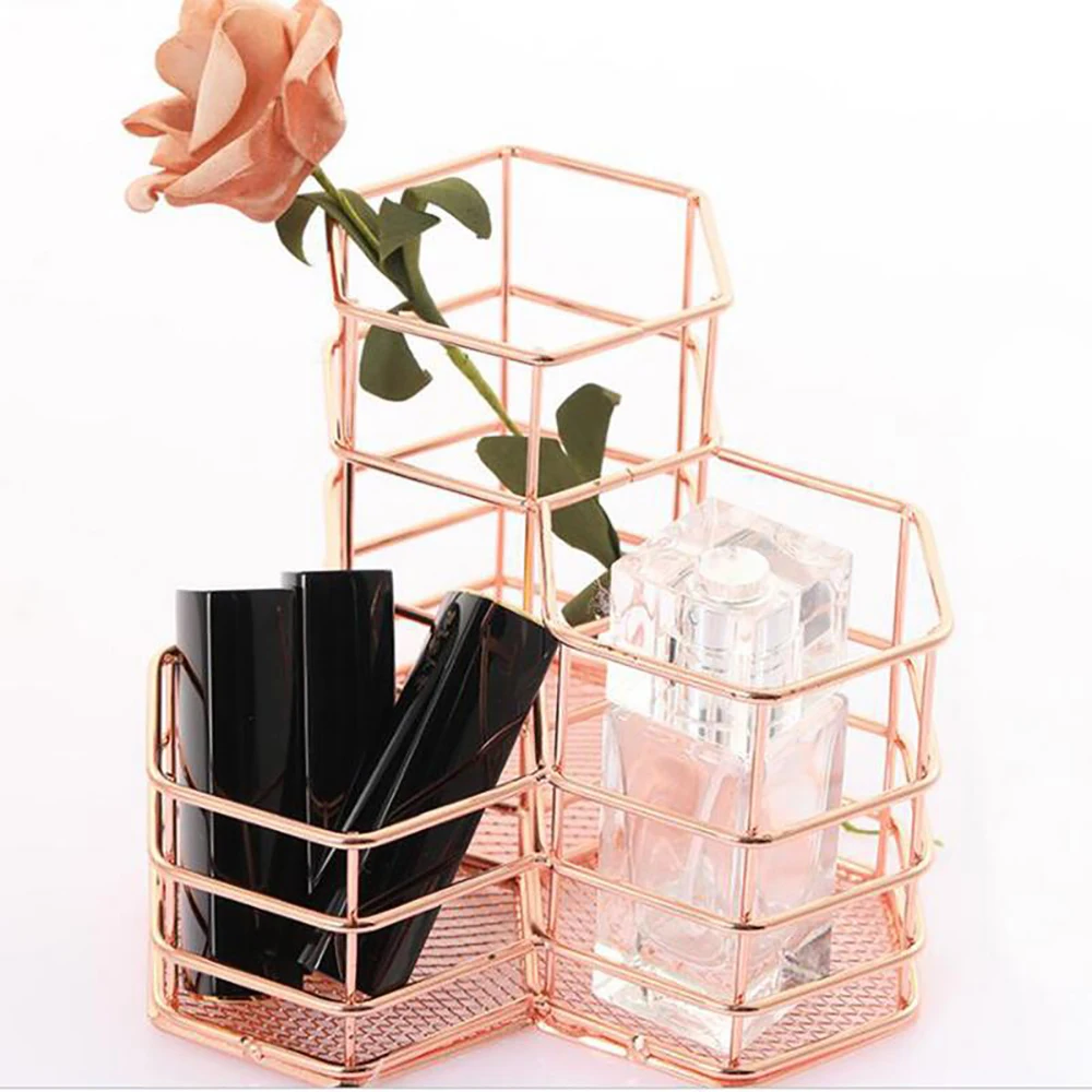 Fashion Hexagonal Makeup Brush Holder Desktop Storage Rack Eyebrow Pencil Beauty Item Storage Rack Makeup Tool Helper
Fashion Hexagonal Makeup Brush Holder Desktop Storage Rack Eyebrow Pencil Beauty Item Storage Rack Makeup Tool Helper