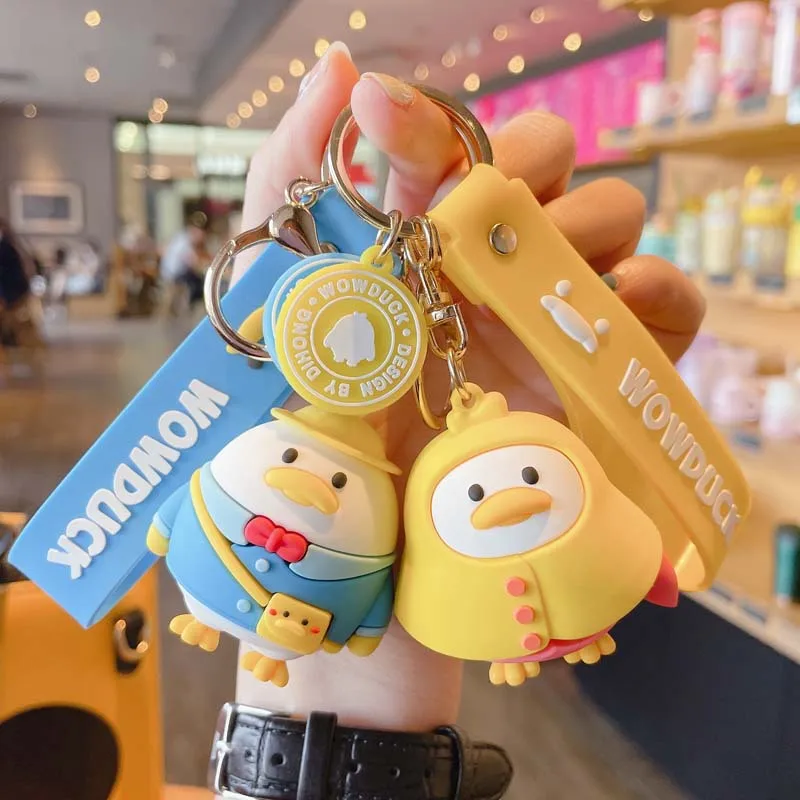 Genuine Wowduck Keychain Cartoon Doll Car Keychain Creative Duckling Bag Pendant Girls Like Fine Workmanship
Genuine Wowduck Keychain Cartoon Doll Car Keychain Creative Duckling Bag Pendant Girls Like Fine Workmanship