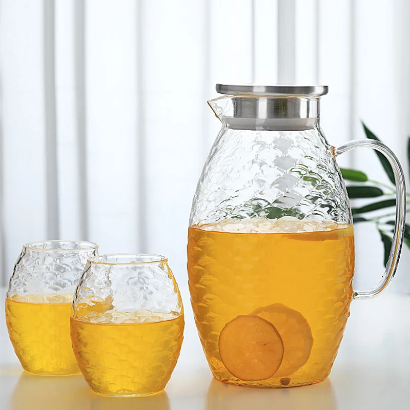 High capacity Glass Fish scale Water Pot 2000ml Jug Teapot Kettle Lemonade Heat-resistant Explosion-proof Heatable Carafe 1500ml
High capacity Glass Fish scale Water Pot 2000ml Jug Teapot Kettle Lemonade Heat-resistant Explosion-proof Heatable Carafe 1500ml