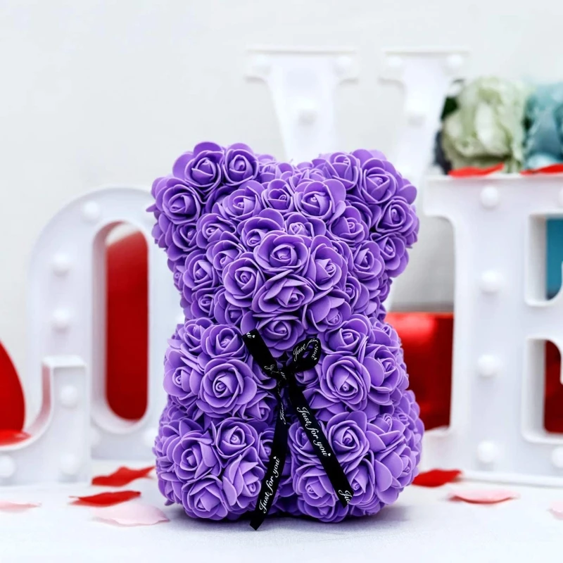 85LB 25cm Preserved Fresh Flowers Rose Bear Home Decoration Ornameants Creative Gift for Valentines Day Birthday Wedding
85LB 25cm Preserved Fresh Flowers Rose Bear Home Decoration Ornameants Creative Gift for Valentines Day Birthday Wedding