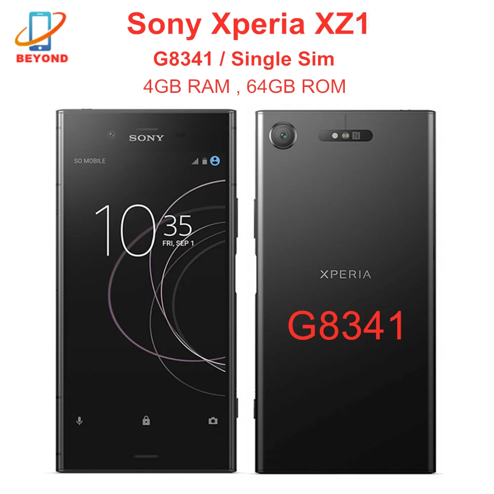 

Sony Xperia XZ1 G8341 LTE 5.2" 4GB RAM 64GB ROM Octa Core NFC Fingerprint Snapdragon 835 Original Unlocked