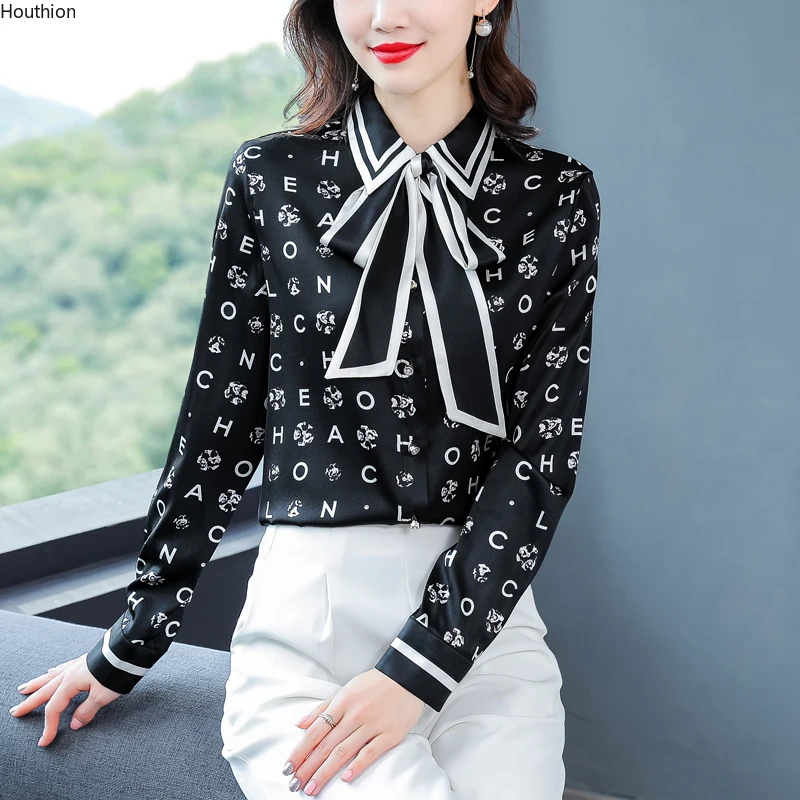 Summer New Women's Blouses Polo Collar Shirt Long Sleeve Tops Printed Bow Chiffon Casual Fashion Loose
Summer New Women's Blouses Polo Collar Shirt Long Sleeve Tops Printed Bow Chiffon Casual Fashion Loose