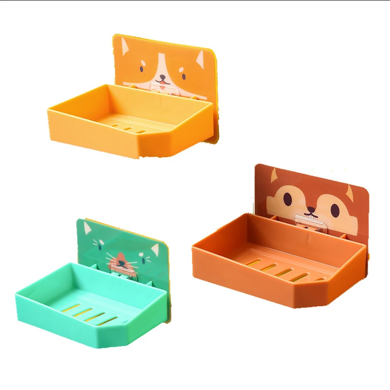 Cartoon Animal Wall-Mounting Decoration Bathroom Soap Box Punch-Free Drain Soap Box Cute Soap Box Wall Rack
Cartoon Animal Wall-Mounting Decoration Bathroom Soap Box Punch-Free Drain Soap Box Cute Soap Box Wall Rack