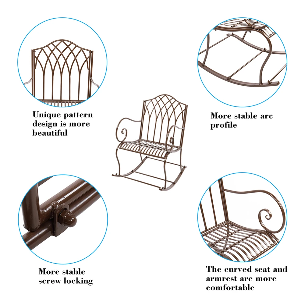 Flat Iron Single Rocking Chair Dark Brown Assemble Rocking Chairs For Home Furniture Living Room Adult
Flat Iron Single Rocking Chair Dark Brown Assemble Rocking Chairs For Home Furniture Living Room Adult