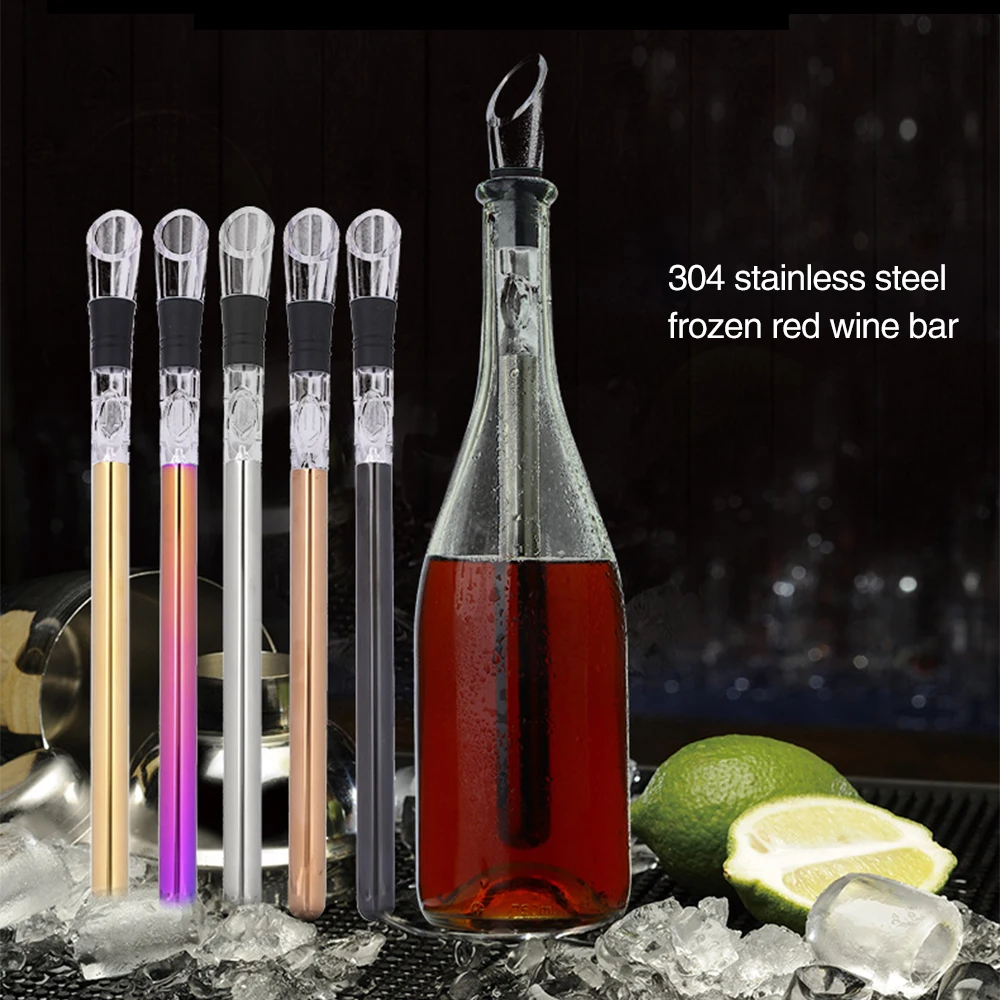 Stainless Steel Ice Wine Chiller Stick With Wine Pourer Wine Cooling Stick Cooler Beer Beverage Frozen Stick Ice Cool Bar Tool
Stainless Steel Ice Wine Chiller Stick With Wine Pourer Wine Cooling Stick Cooler Beer Beverage Frozen Stick Ice Cool Bar Tool