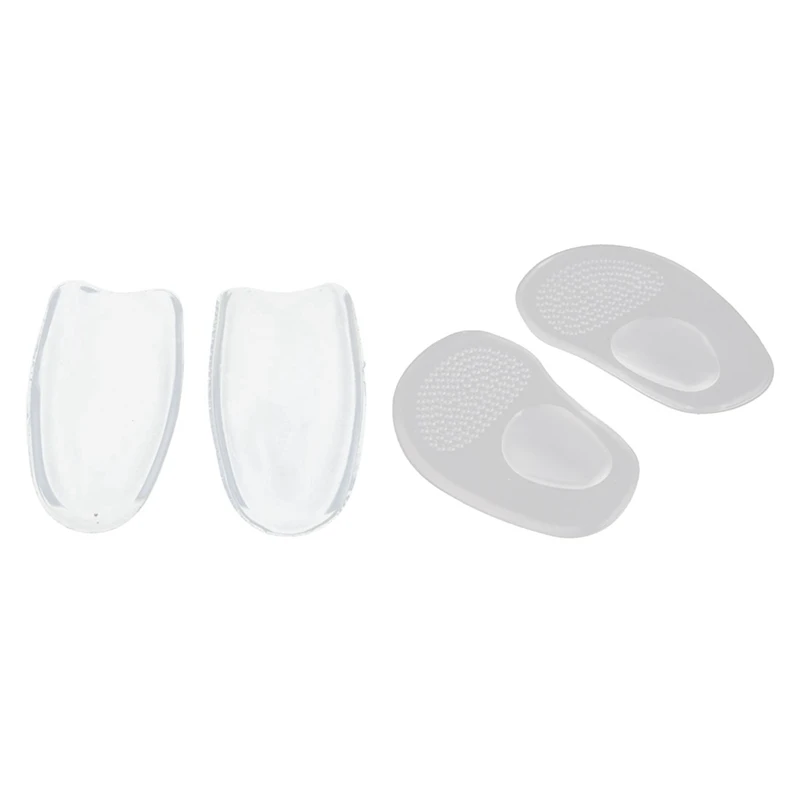 1 Pair 5Mm Height Clear Silicone Gel Heel Insoles & 1 Pair Arch Support Cushion Silicone Gel Front Feet Shoe Pads
1 Pair 5Mm Height Clear Silicone Gel Heel Insoles & 1 Pair Arch Support Cushion Silicone Gel Front Feet Shoe Pads