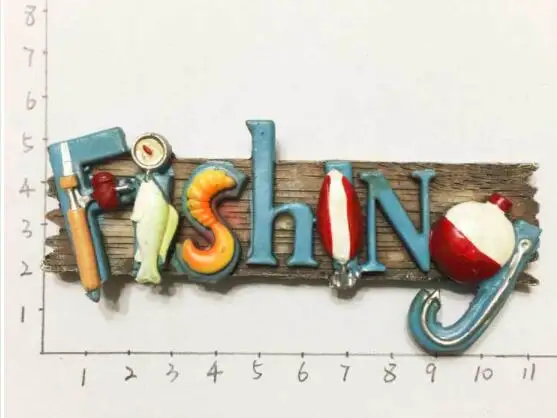 3D Resin Travel Creative Letter FISHING Fridge Magnet Tourist Souvenir 
3D Resin Travel Creative Letter FISHING Fridge Magnet Tourist Souvenir