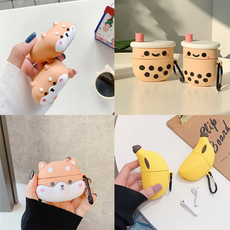 Corgi Dog 3D Milk Tea Banana Shell For Airpods 1 2 Case Pro3 Silicone Bluetooth Wireless Protective Cove For AirPods 2 Cute
Corgi Dog 3D Milk Tea Banana Shell For Airpods 1 2 Case Pro3 Silicone Bluetooth Wireless Protective Cove For AirPods 2 Cute