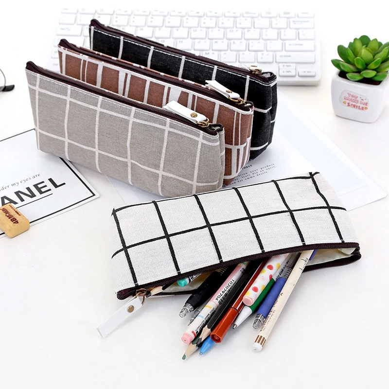 Canvas Geometric Pencil Bag Case School Simple Striped Grid Solid Color Cute Pencil Bag Case Pouch Office Students Kids Supplies
Canvas Geometric Pencil Bag Case School Simple Striped Grid Solid Color Cute Pencil Bag Case Pouch Office Students Kids Supplies