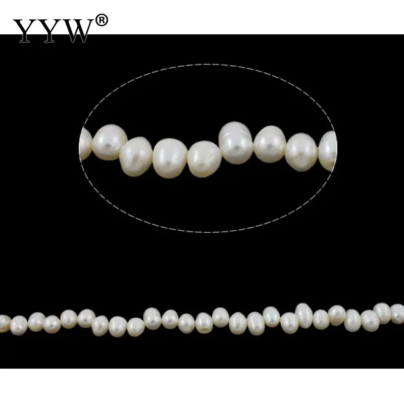 

Cultured Baroque Freshwater Pearl Beads Top Drilled White Grade A 7-8mm Approx 0.8mm Hole 14Inch Strand for DIY Jewelry Making