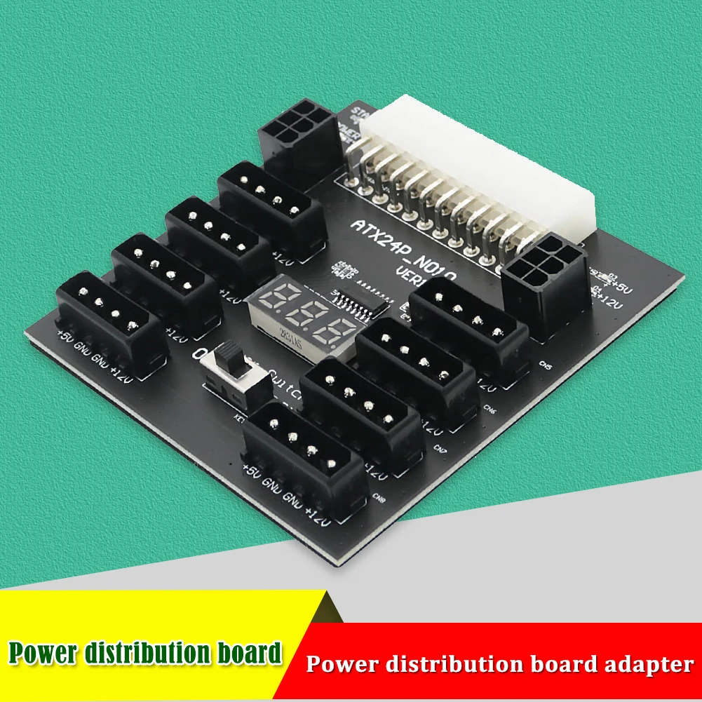 4pin+6pin ATX Power Supply Breakout Board Adapter for Mining PC Connector Upgrade ATX Power Distribution Board for CHIA Mining
4pin+6pin ATX Power Supply Breakout Board Adapter for Mining PC Connector Upgrade ATX Power Distribution Board for CHIA Mining