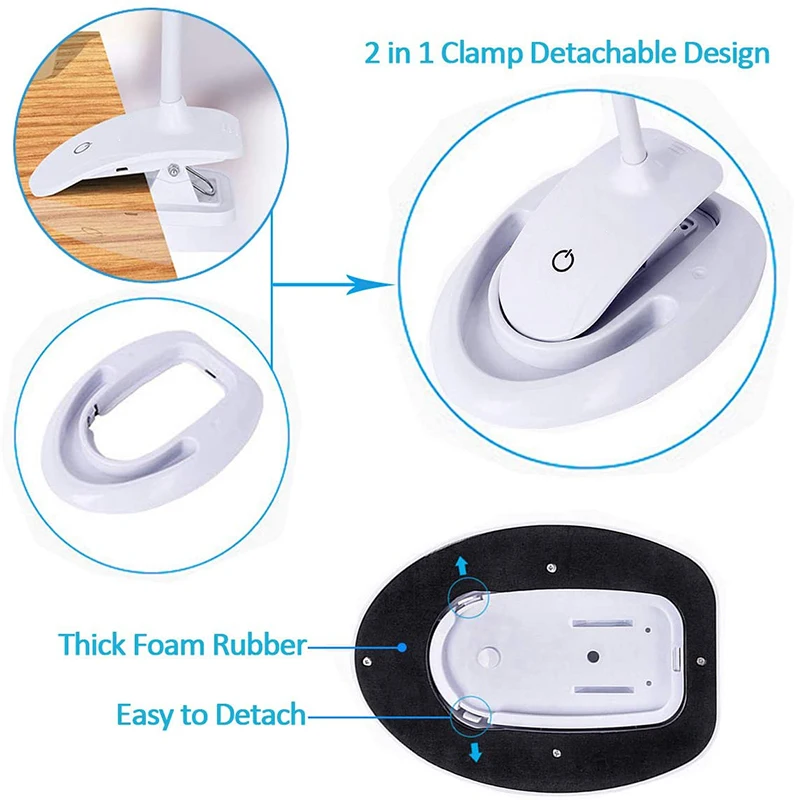 5X 10X Desktop Magnifier with LED Light, Magnifying Glass with Stand Clamp, Rechargeable for Hobby, Craft, Reading
5X 10X Desktop Magnifier with LED Light, Magnifying Glass with Stand Clamp, Rechargeable for Hobby, Craft, Reading