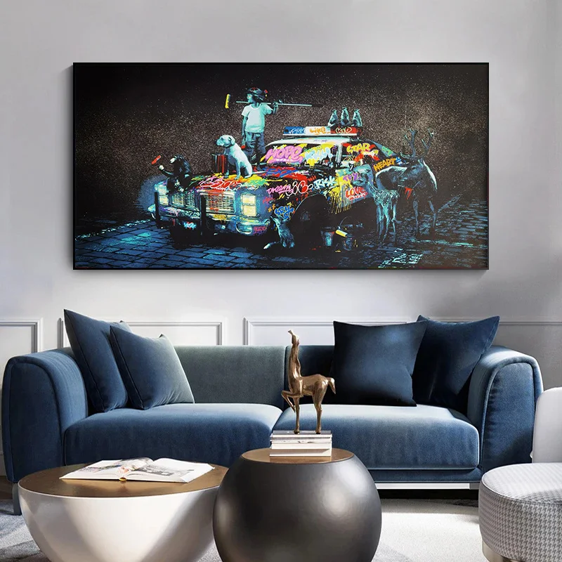 Doodle Little Boy Dog Monkey deer Cartoon Pop Art Canvas Painting on The Wall Print Poster Cuadros Wall Decor Room Home Decor
Doodle Little Boy Dog Monkey deer Cartoon Pop Art Canvas Painting on The Wall Print Poster Cuadros Wall Decor Room Home Decor
