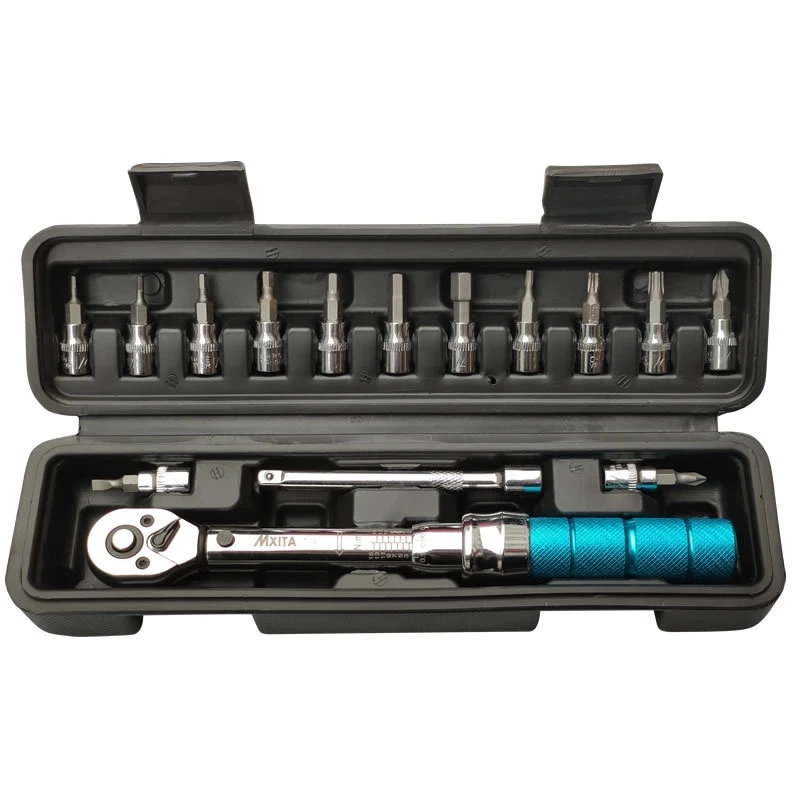 High precision 15pcs torque adjustable torque wrench bicycle repair tool kit set tool bicycle repair wrench manual tool set
High precision 15pcs torque adjustable torque wrench bicycle repair tool kit set tool bicycle repair wrench manual tool set